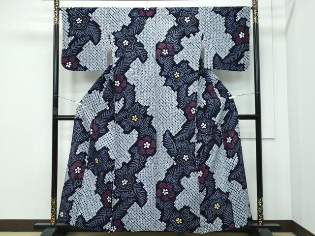 平和屋着物∴極上 夏物 浴衣 有松鳴海絞り 綿 逸品 CZAA3623s5|平和屋