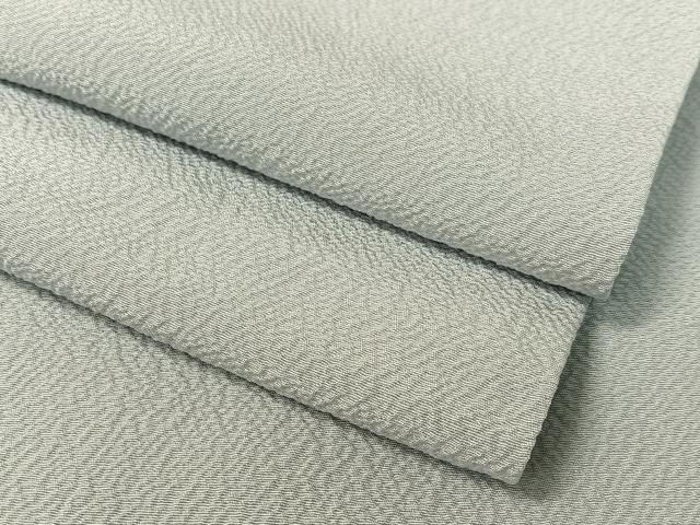平和屋着物●上質な色無地 月白色 鬼しぼ縮緬 正絹 逸品 CABC9756vp|平和屋