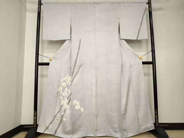 平和屋着物●訪問着　竹と胡蝶蘭　正絹　逸品　AABK3399ck｜平和屋