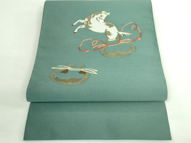 楽天市場】平和屋着物◎太鼓柄袋帯 手描き 枝葉文 正絹 逸品