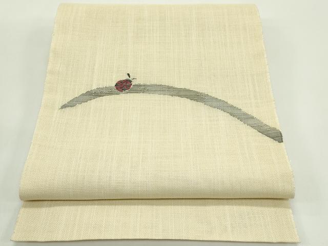 長閑やかさ屋御召しもの＊夏物 八寸名古屋帯 てんとう虫 三越取りまわし 未当て嵌める CABG7586rv