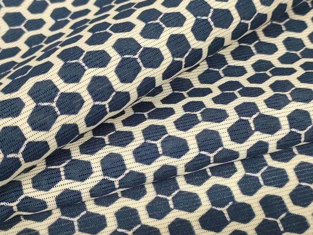 平和屋着物＊夏物 小紋 絽 毘沙門亀甲 正絹 逸品 AABF6833jd｜平和屋