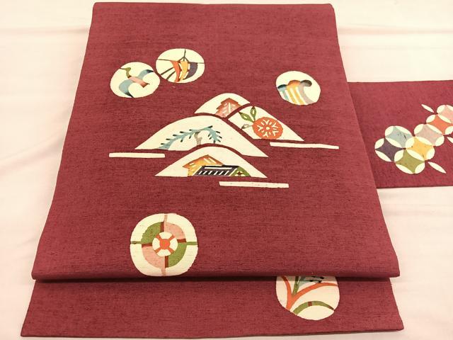 楽天市場】平和屋着物○京都手描友禅 中嶋剛司 蝋彩染 九寸名古屋帯