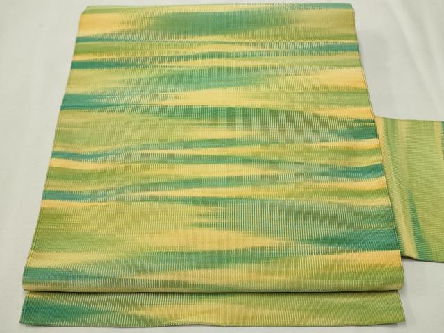 平和屋着物○爪掻本綴作家 伊達静 八寸名古屋帯 霞