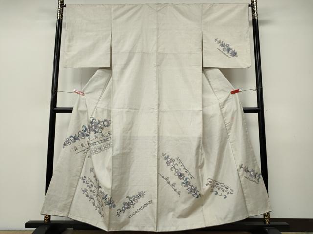平和屋着物●訪問着 本場縞大島紬 作家物 吉祥花文 正絹 逸品 CABJ6470ut|平和屋