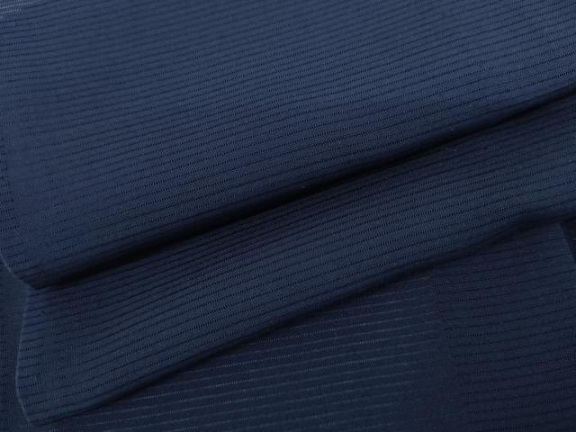 長閑やかさ屋御召しもの＊夏物 色無地 絽 紺青色 正絹 珠玉 AABI9762cs
