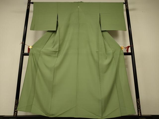 長閑やかさ屋御召しもの＊夏物 色無地 絽 柳赤銅色 正絹 珠玉 AABI9998jd