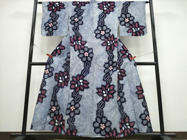 平和屋着物&there4;夏物 浴衣 有松鳴海絞り 舞花文 綿 逸品 CABB6523ng｜平和屋 10,109円
