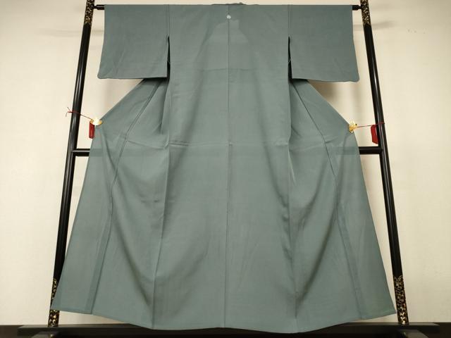 長閑やかさ屋御召しもの＊夏物 色無地 絽 深川薄墨色 正絹 珠玉 AABJ2407jd