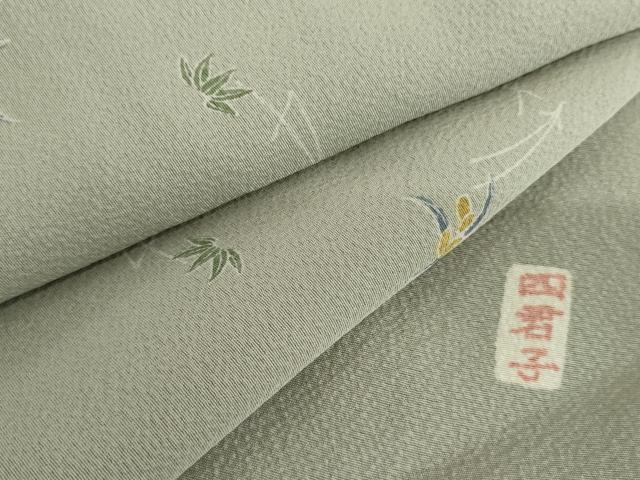平和屋着物●上質な小紋 四君子 正絹 逸品 AABF9127cs|平和屋