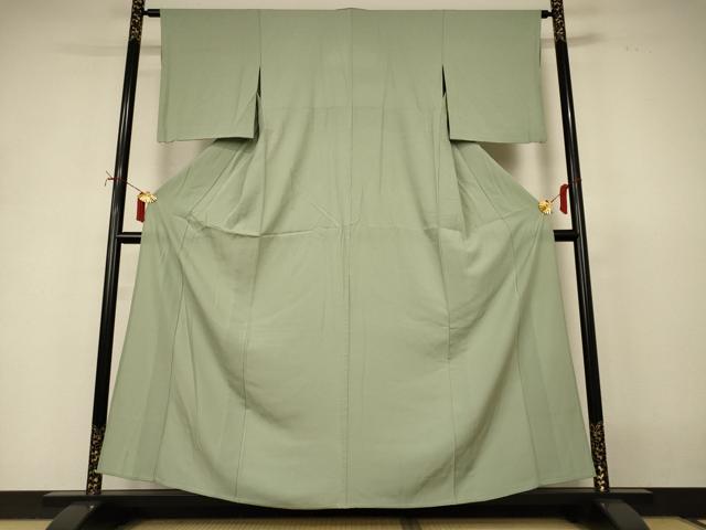 長閑やかさ屋御召しもの＊夏物 色無地 絽 柳赤銅色 正絹 珠玉 AABI9895jd