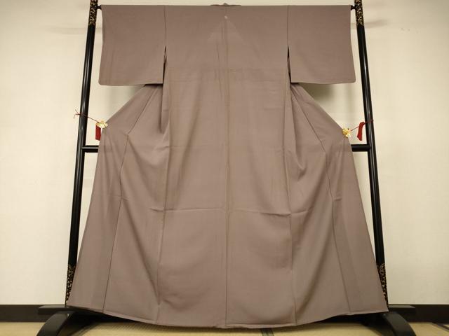 長閑やかさ屋御召しもの＊夏物 色無地 絽 日本の首都薄墨色 正絹 珠玉 AABJ2422jd