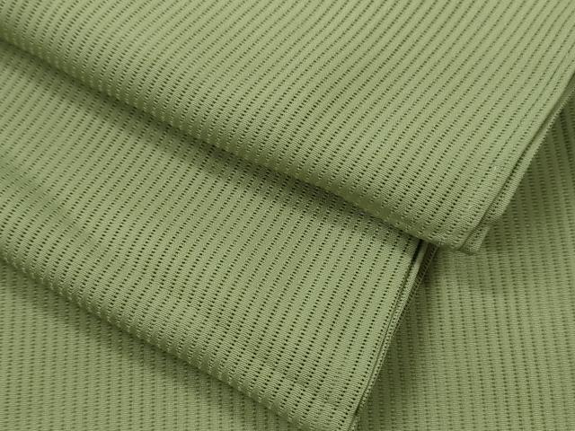 長閑やかさ屋御召しもの＊夏物 色無地 縦絽 柳赤銅色 洗える御召しもの CABG2277ze