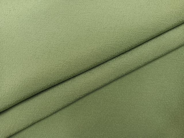 平和屋着物●上質な色無地 柳茶色 正絹 逸品 AABH8342ph