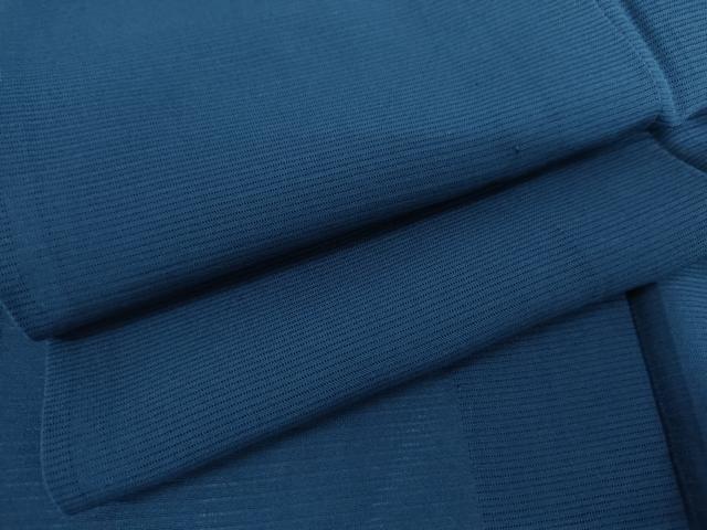 長閑やかさ屋御召しもの＊夏物 色無地 絽 青藍色 正絹 珠玉 AABI9789cs