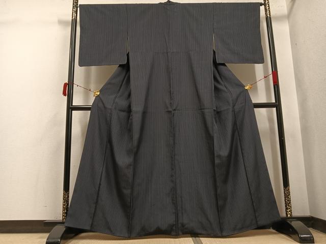 長閑やかさ屋御召しもの●御召しもの 縞 正絹 珠玉 AABI7459ph