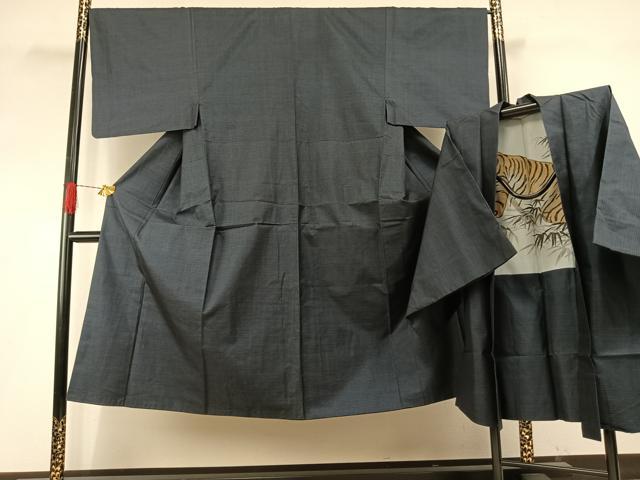 長閑やかさ屋お召しもの●成人男性 発祥地大島紬 合奏団 100亀甲 総端っこ 正絹 珠玉 AABH5151fy
