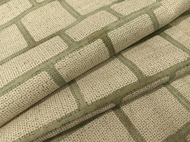 平和屋着物●本場結城紬　重要無形文化財　80亀甲　横段文　正絹　逸品　CABC9791vp｜平和屋