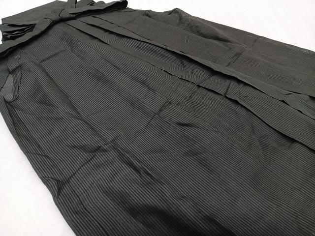 長閑やかさ屋御召しもの＊夏物 成人男性 乗馬者袴 縦絽 縞 正絹 珠玉 CABH5211xi