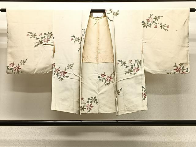 長閑やかさ屋御召しもの＃羽織 枝桜 暈し染め 正絹 珠玉 CABG3864ua