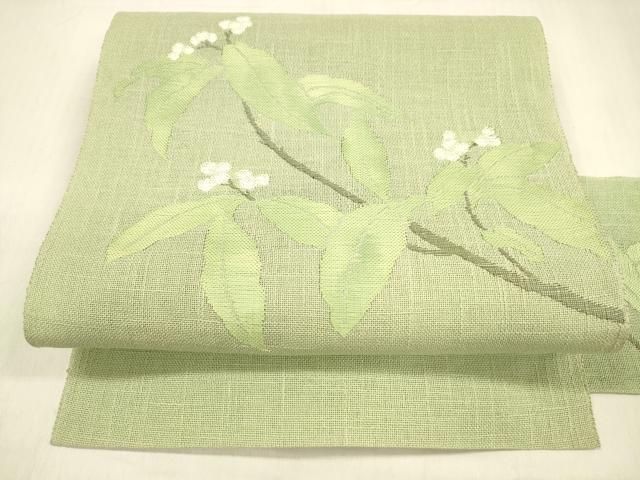 長閑やかさ屋お召しもの＊夏物 八寸名古屋帯 南天文学 DABB3223珊 帯-レディースファッション