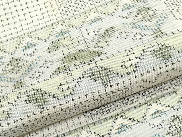 平和屋着物▽上質な紬 単衣 色紙重ね吉祥文 正絹 逸品 CABG2633th|平和屋