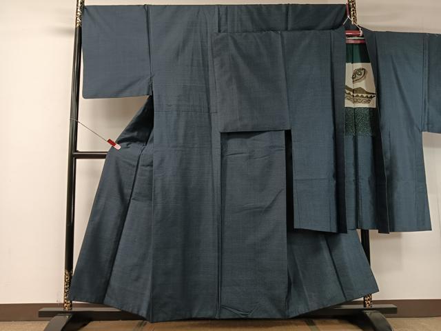 平和屋着物●男性　本場大島紬　アンサンブル　80亀甲　総詰め　正絹　逸品　CABB5061vp｜平和屋