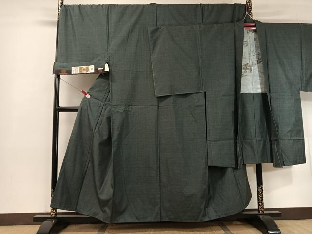 平和屋着物●男性 本場大島紬 アンサンブル 山下勤一作 100亀甲 総詰め キングサイズ 証紙付き 正絹 逸品 未使用 CABB5065vp|平和屋