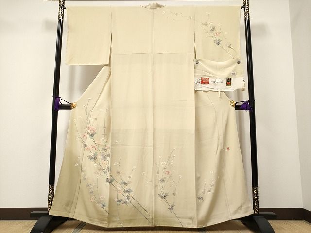 平和屋着物○京友禅作家 伊藤美智夫 訪問着 遠山源氏香舞桜