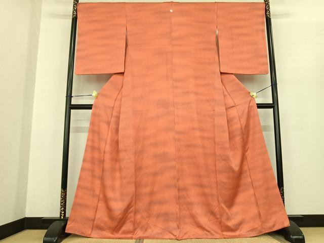 平和屋着物●上質な小紋　霞文　正絹　逸品　AABF0389fy｜平和屋