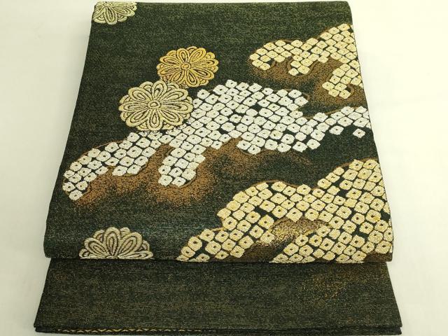 平和屋着物●極上　創業280年　誉田屋源兵衛　太鼓柄袋帯　兆寿尽くし　金銀糸　逸品　DZAB6855kh6｜平和屋