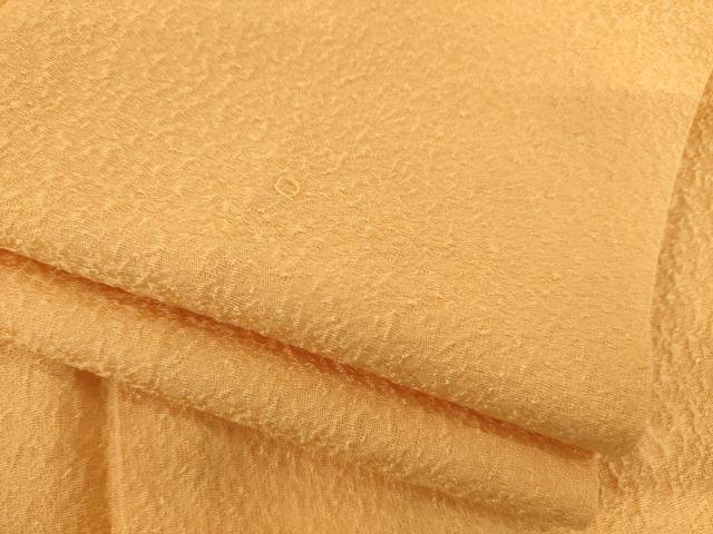 平和屋着物●上質な色無地　杏色　正絹　逸品　AABI4558ck｜平和屋