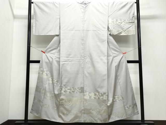 平和屋着物○本場大島紬 訪問着 カタス9マルキ 道長吉祥文 正絹 逸品