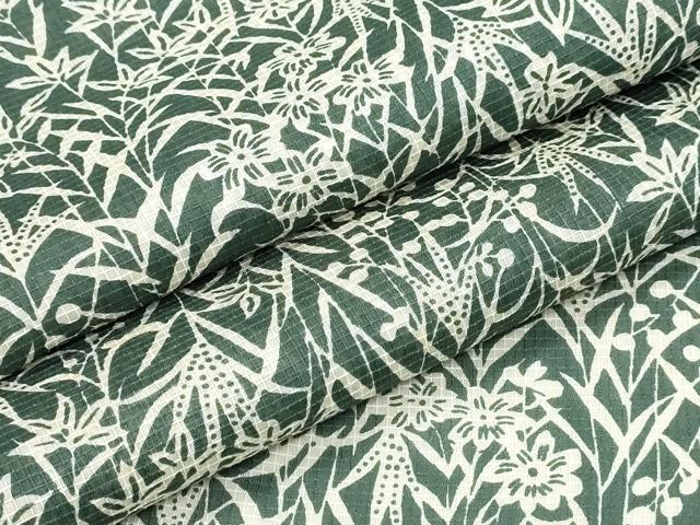 長閑やかさ屋御召しもの＊夏物 小紋 絹紅梅 顕花植物尽くし 正絹 珠玉 CABH1234ng