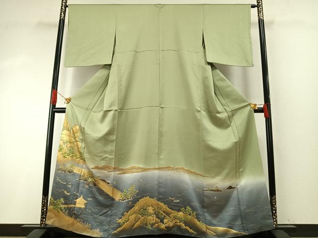平和屋着物●豪華色留袖 風景文 暈し染め 金彩 ますいわ屋扱い 正絹 逸品 AABH5163fy