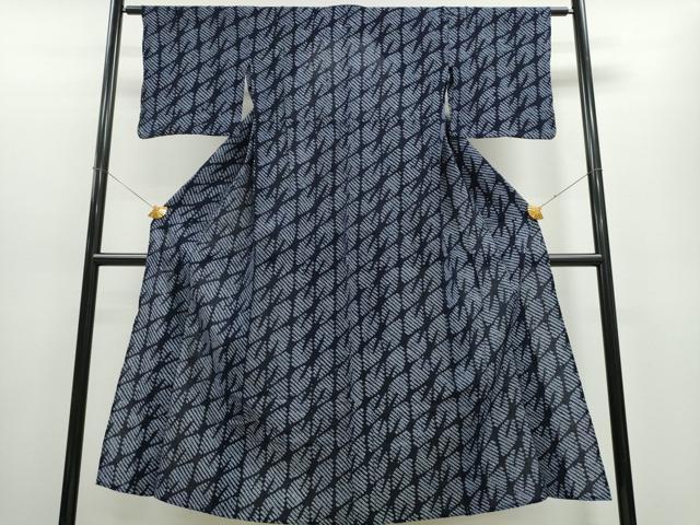 平和屋着物∴夏物 浴衣 有松鳴海絞り 幾何学文様 綿 逸品 CAAW1023ng