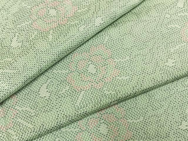 長閑やかさ屋御召しもの●発祥地大島紬 一元7マルキ 吉祥花文 正絹 珠玉 AABI1907fy
