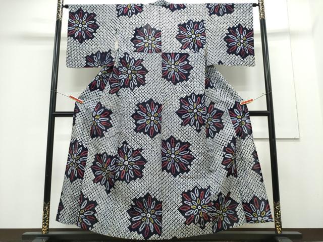 長閑やかさ屋御召しもの∴夏物 浴衣 有松鳴海絞り 火工品 綿 珠玉 CABH1238ng