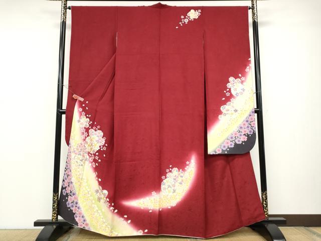 平和屋着物●豪華振袖　駒刺繍　舞桜文　暈し染め　金彩　正絹　逸品　CABC2350ut｜平和屋 20,675円
