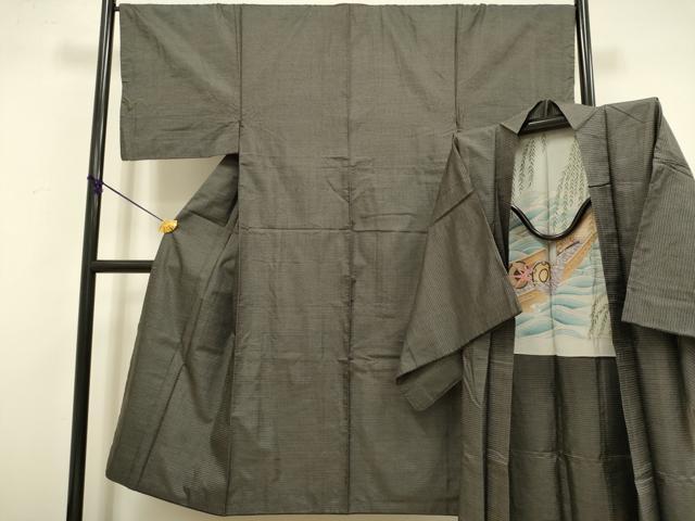 平和屋着物●極上　男性　本場大島紬　アンサンブル　長羽織　100亀甲　総詰め　逸品　DZAB4713kh6｜平和屋 14,976円
