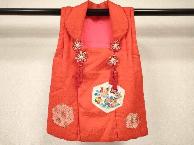 平和屋着物[]女の子　子供　被布　鴛鴦花文　逸品　DABE7196ma｜平和屋