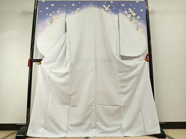 平和屋着物●小振袖 二尺袖 草花文 暈し染め 金彩 AABI8997fy|平和屋