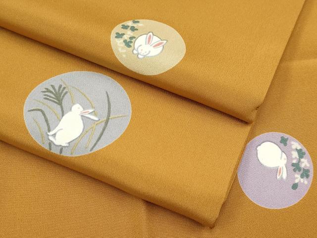 楽天市場】平和屋着物○長襦袢 袷 月兎 つきうさぎ 黒地 やまと誂製