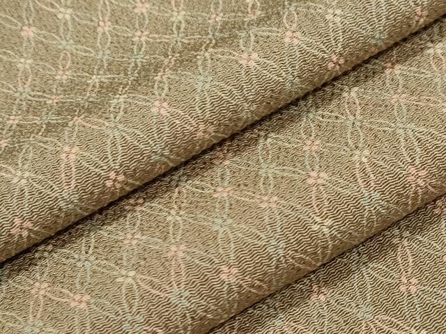 平和屋着物○江戸小紋 万筋 滅紫色×絹鼠色 正絹 逸品