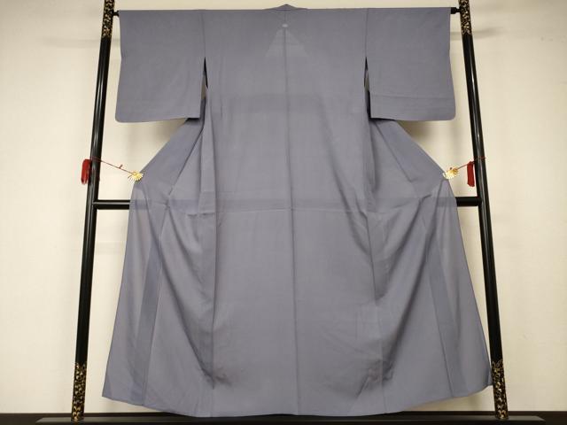 平和屋着物*夏物 色無地 絽 桔梗鼠色 正絹 逸品 AABA2827jd|平和屋