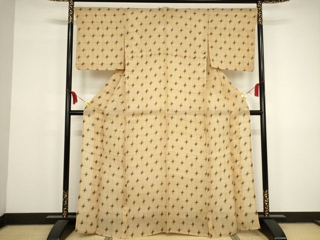 長閑やかさ屋中央局■より良い 夏物 芭蕉布 手積み芭蕉糸100％ 十字重ね 珠玉 KAAA1754kk5