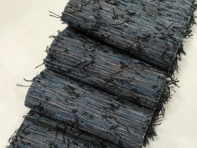 平和屋着物●男性 角帯 髭紬 霞文 正絹 逸品 未使用 CABG2959dy|平和屋
