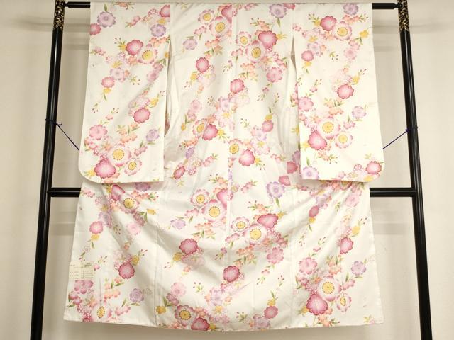 平和屋着物[]七五三　女の子　７歳　祝着　四つ身　舞桜文　金彩　未使用　AABH2909ja｜平和屋 16,848円