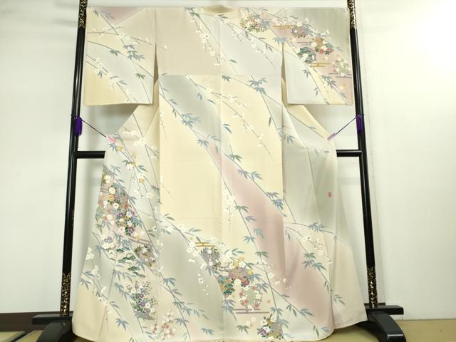 楽天市場】平和屋本店□極上 京友禅工芸作家 小宮山彌一 訪問着 花鳥文