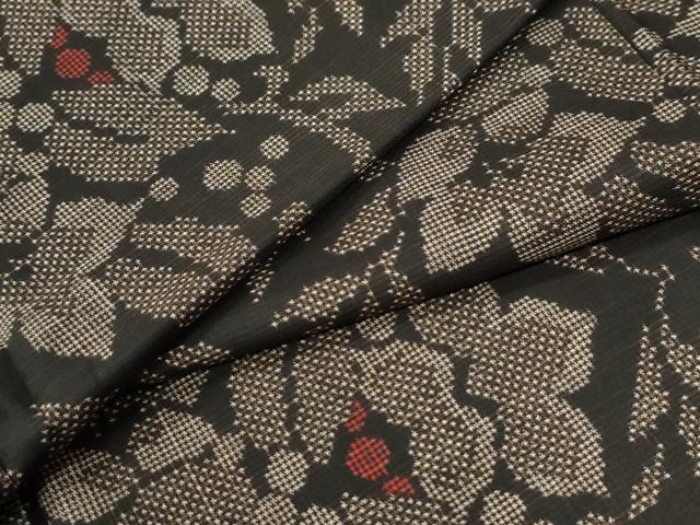 平和屋着物●本場大島紬 7マルキ 南天花唐草文 正絹 逸品 CABG0410yc|平和屋
